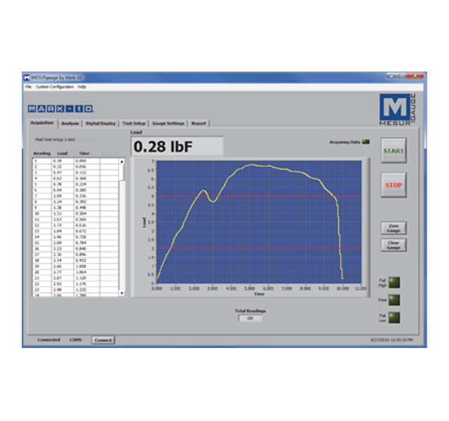 MESURgauge_MESURgauge Plus Load and Travel Analysis Software